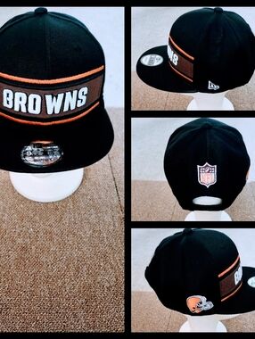CLEVELAND BROWNS NFL FOOTBALL SNAPBACK HAT.